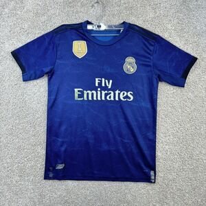 Adidas Real Madrid Jersey Mens Medium Blue 2019-20 Away Climalite FIFA Patch